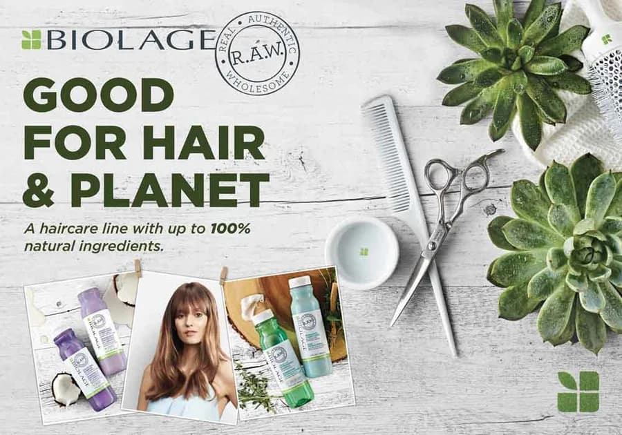 Biolage RAW shampoo advertising design