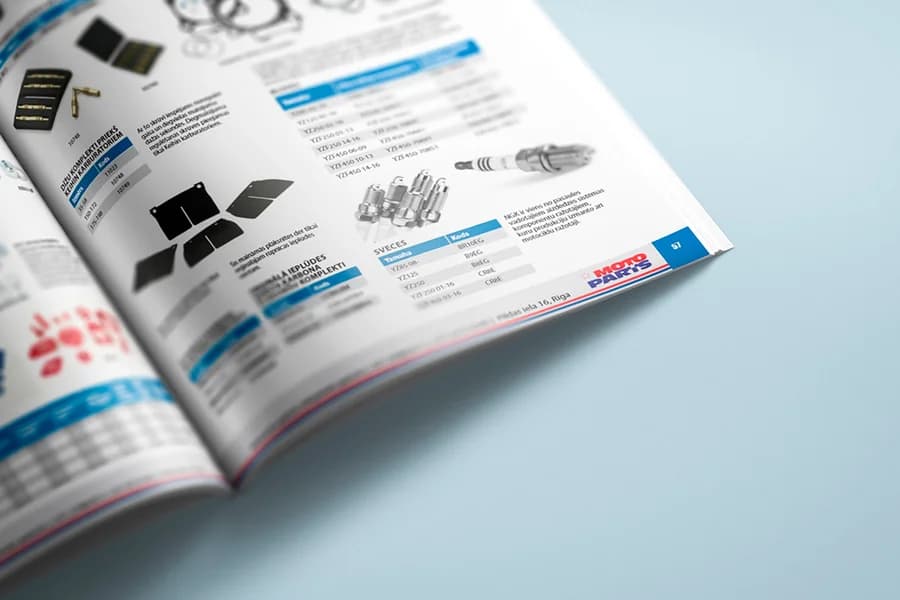 Product catalogue design