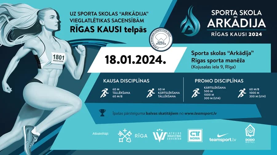Rīgas kausi 2024 event flyer design