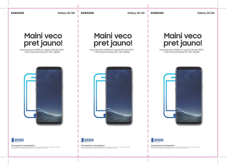 Samsung Galaxy S8 trade-in promotion table talker
