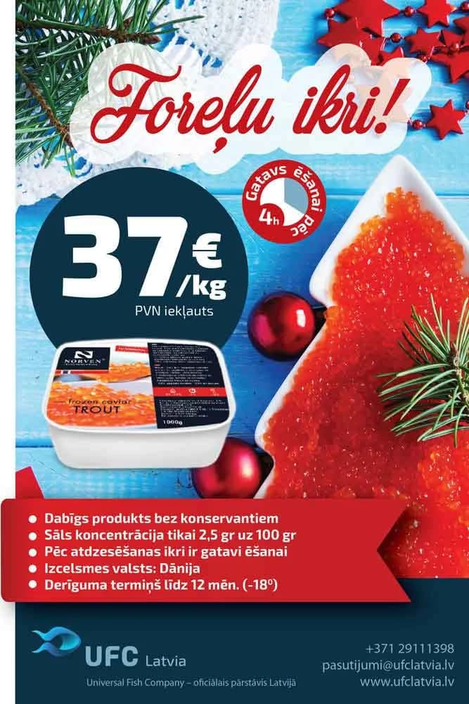 UFC Latvia seasonal product poster design