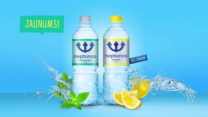 Neptūnas minerālūdens 5 sekunžu animēta reklāma