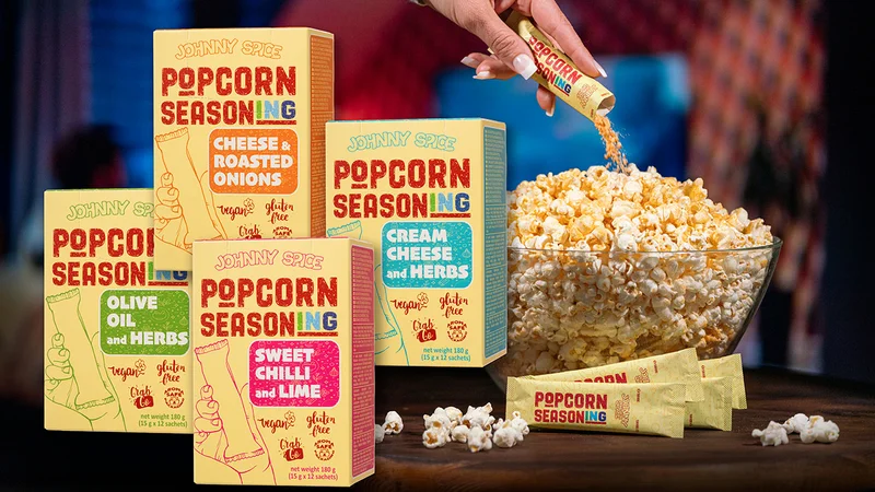 Popcorn flavors advertising video