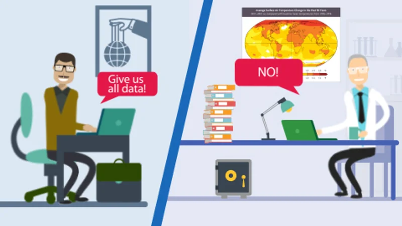 Animated explainer video on data sharing in climate science