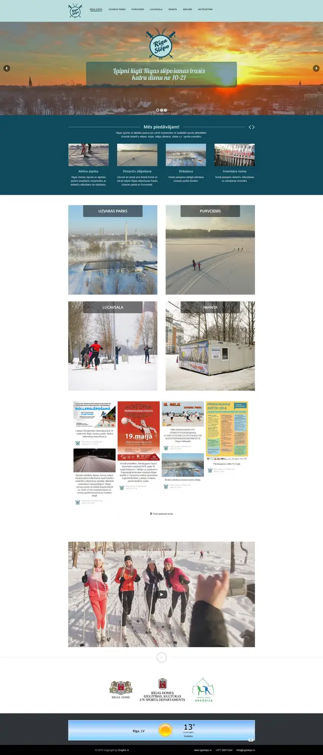 Riga Slepo website screenshot